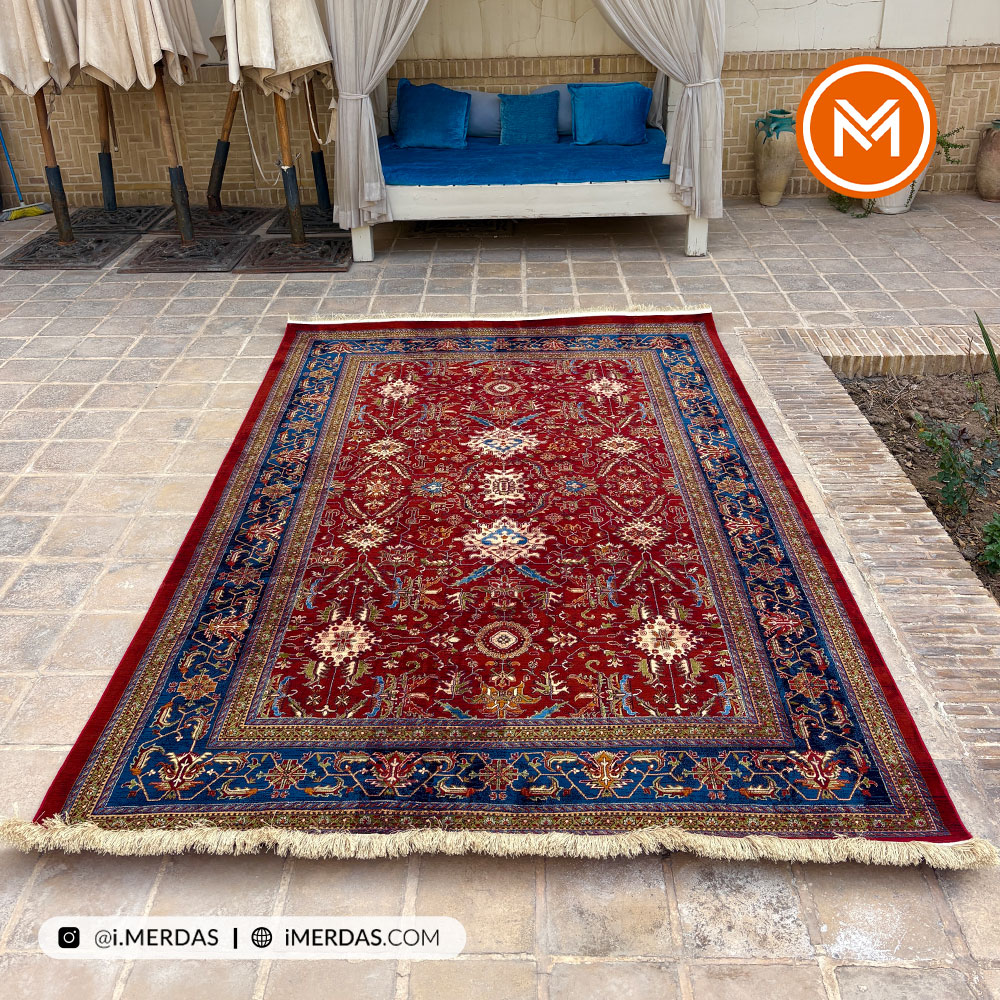 فرش گبه کد 123 قشقایی زمینه روناسی